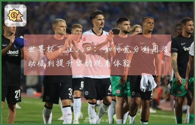 世界杯下注入口：如何充分利用活动福利提升你的观看体验